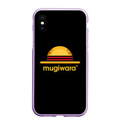 Чехол iPhone XS Max матовый Mugiwara, цвет: 3D-сиреневый