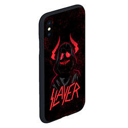 Чехол iPhone XS Max матовый Slayer - рок 80-х, цвет: 3D-черный — фото 2