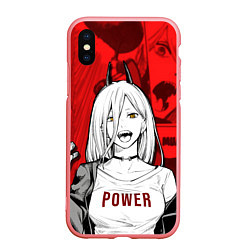 Чехол iPhone XS Max матовый Chainsaw Man: Power