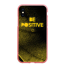 Чехол iPhone XS Max матовый Be positive, цвет: 3D-баблгам