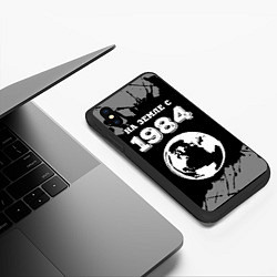 Чехол iPhone XS Max матовый На Земле с 1984: краска на темном, цвет: 3D-черный — фото 2
