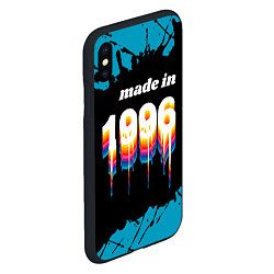 Чехол iPhone XS Max матовый Made in 1996: liquid art, цвет: 3D-черный — фото 2