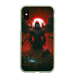 Чехол iPhone XS Max матовый Крылатый демон