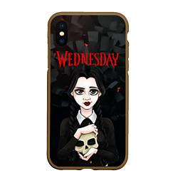 Чехол iPhone XS Max матовый Wednesday black