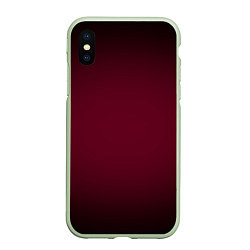 Чехол iPhone XS Max матовый Марсала темная, градиент