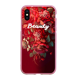 Чехол iPhone XS Max матовый Beauty Красота розы