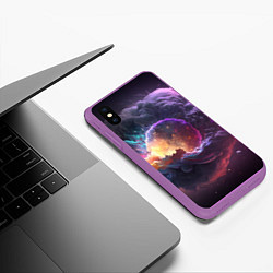 Чехол iPhone XS Max матовый Sverhnova, цвет: 3D-фиолетовый — фото 2