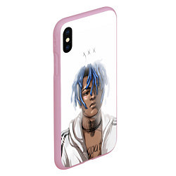 Чехол iPhone XS Max матовый XXXTentacion - art, цвет: 3D-розовый — фото 2