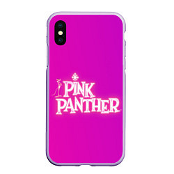 Чехол iPhone XS Max матовый Pink panther, цвет: 3D-светло-сиреневый