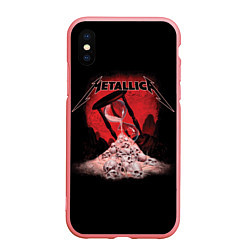 Чехол iPhone XS Max матовый Metallica - время, цвет: 3D-баблгам