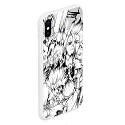 Чехол iPhone XS Max матовый Исигами Сенку - Доктор Стоун, цвет: 3D-белый — фото 2