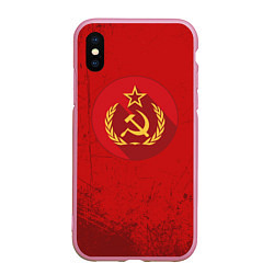 Чехол iPhone XS Max матовый Тень СССР