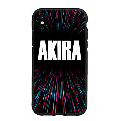 Чехол iPhone XS Max матовый Akira infinity, цвет: 3D-черный