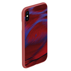 Чехол iPhone XS Max матовый Красная буря, цвет: 3D-красный — фото 2