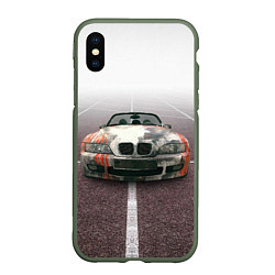 Чехол iPhone XS Max матовый Родстер BMW Z4