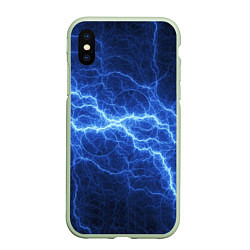 Чехол iPhone XS Max матовый Разряд электричества