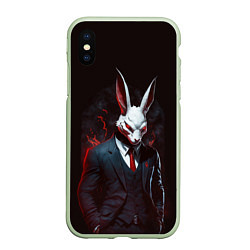 Чехол iPhone XS Max матовый Devil rabbit