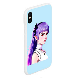 Чехол iPhone XS Max матовый Elf Grimes, цвет: 3D-белый — фото 2