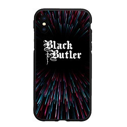 Чехол iPhone XS Max матовый Black Butler infinity, цвет: 3D-черный