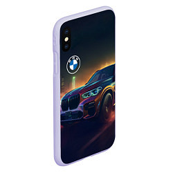 Чехол iPhone XS Max матовый BMW midjourney, цвет: 3D-светло-сиреневый — фото 2