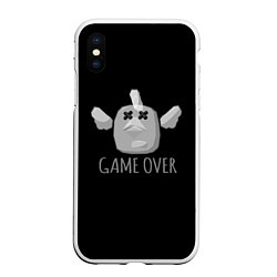 Чехол iPhone XS Max матовый Chicken Gun Game over