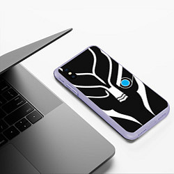 Чехол iPhone XS Max матовый Mass Effect Garrus Art, цвет: 3D-светло-сиреневый — фото 2