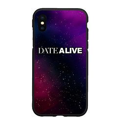 Чехол iPhone XS Max матовый Date A Live gradient space, цвет: 3D-черный