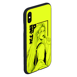 Чехол iPhone XS Max матовый Lime Buddha, цвет: 3D-черный — фото 2