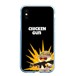 Чехол iPhone XS Max матовый Цыплячий спецназ