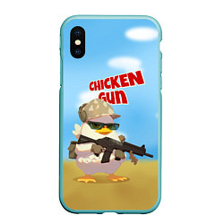 Чехол iPhone XS Max матовый Цыпленок - Чикен Ган