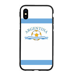 Чехол iPhone XS Max матовый Аргентина форма