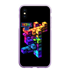 Чехол iPhone XS Max матовый Tetris game