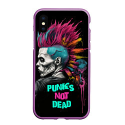 Чехол iPhone XS Max матовый Punks not dear