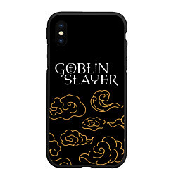 Чехол iPhone XS Max матовый Goblin Slayer anime clouds