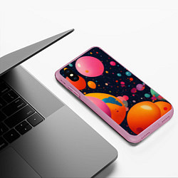 Чехол iPhone XS Max матовый Море шаров, цвет: 3D-розовый — фото 2