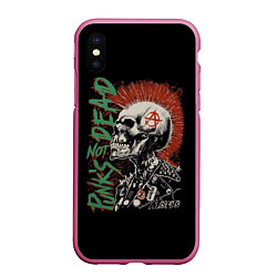 Чехол iPhone XS Max матовый Punks not dead