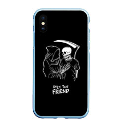 Чехол iPhone XS Max матовый Only true friend