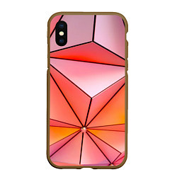 Чехол iPhone XS Max матовый Розовый обман зрения