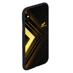 Чехол iPhone XS Max матовый Honda inscription, цвет: 3D-черный — фото 2