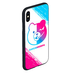 Чехол iPhone XS Max матовый Danganronpa neon gradient style, цвет: 3D-черный — фото 2