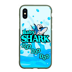 Чехол iPhone XS Max матовый Baby Shark Doo-Doo-Doo