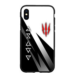 Чехол iPhone XS Max матовый The witcher - знаки