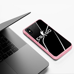 Чехол iPhone XS Max матовый Кс го -whiteline, цвет: 3D-баблгам — фото 2