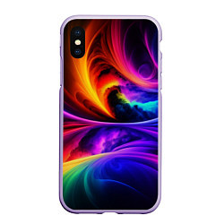 Чехол iPhone XS Max матовый Неоновая краска