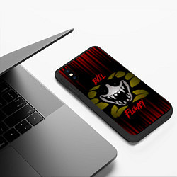 Чехол iPhone XS Max матовый Undertale - evil flowey, цвет: 3D-черный — фото 2