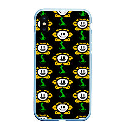 Чехол iPhone XS Max матовый Undertale - flowey smile