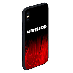 Чехол iPhone XS Max матовый Die Antwoord red plasma, цвет: 3D-черный — фото 2