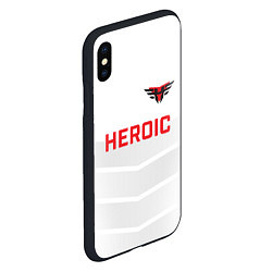 Чехол iPhone XS Max матовый Heroic white, цвет: 3D-черный — фото 2