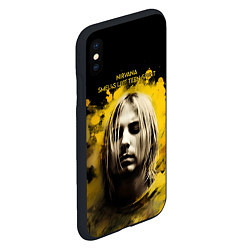 Чехол iPhone XS Max матовый Nirvana Graffiti, цвет: 3D-черный — фото 2