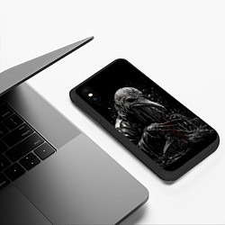 Чехол iPhone XS Max матовый Slipknot - Stay and bleeding, цвет: 3D-черный — фото 2